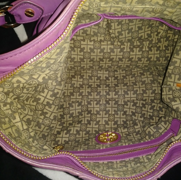 Tori Burch Shoulder Bag Magenta Gen. Leather - Picture 2 of 8
